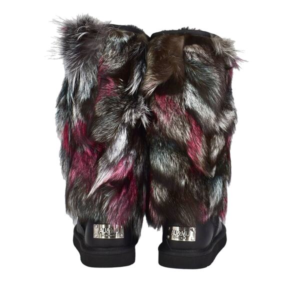 C8 NIB AU & MU AUSTRALIA N613 Wmns Sheepskin Fur Winter Snow Boots Size 12 - Picture 6 of 11